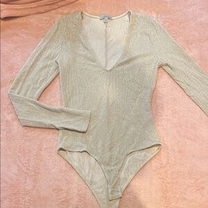 Shimmering Long Sleeve Bodysuit